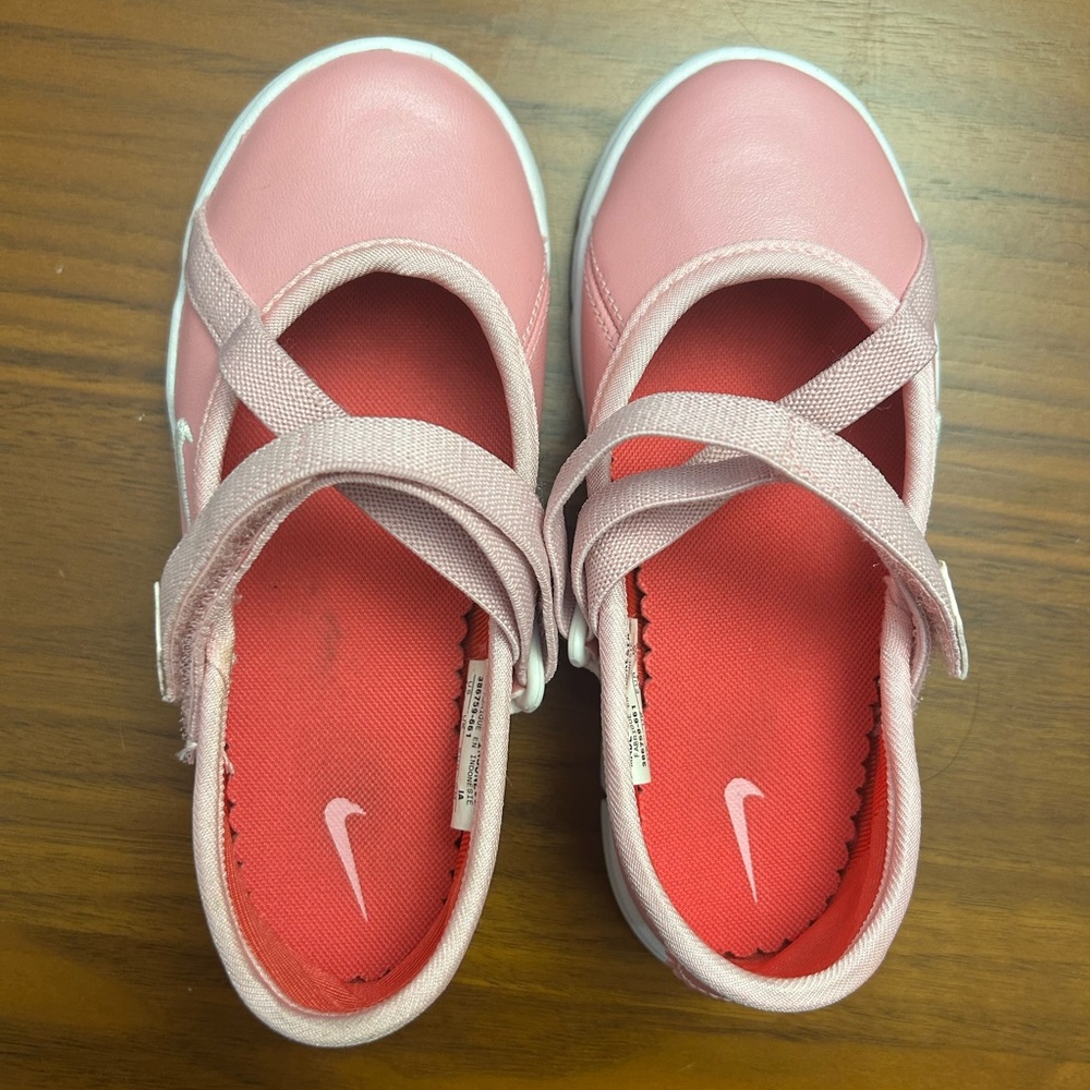 Nike Kids Pink Mary Jane Sneakers